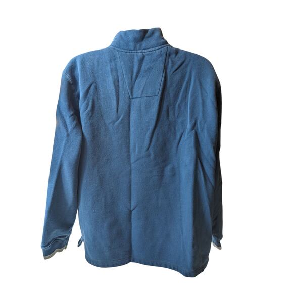 Arrow Sweatshirt Mens Large Blue 1/4 Zip Fleece Pullover Cozy Layer - Picture 11 of 13